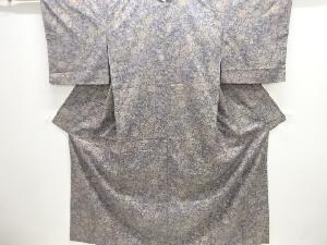 花更紗模様手織り紬着物